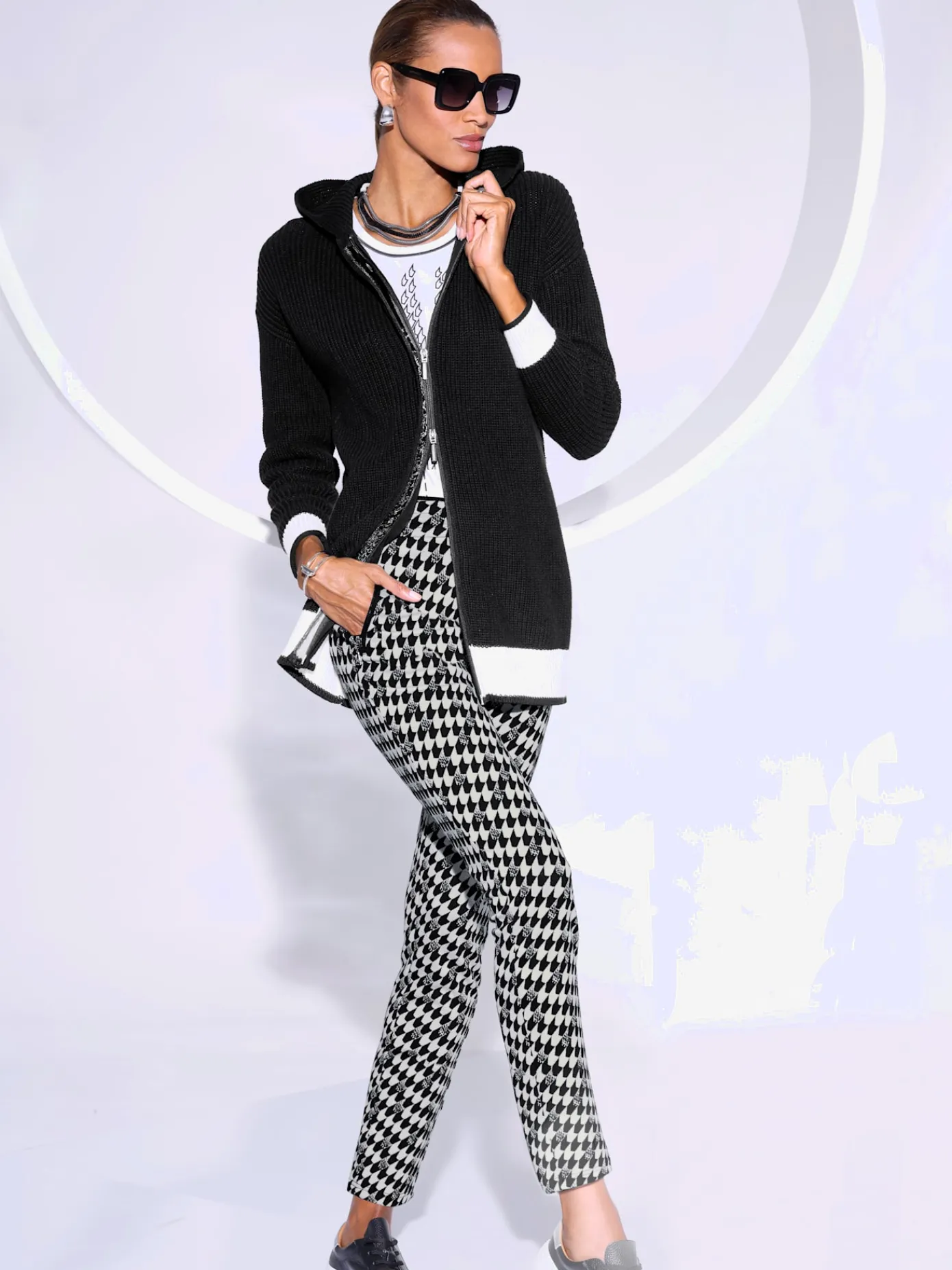 Creation L Pantalons<Pantalon en jersey jacquard en jersey tendance