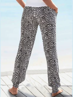 Vivance Pantalons<Pantalon en jersey léger avec ceinture élastique