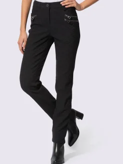 Creation L Pantalons<Pantalon en jersey qualité viscose extensible souple