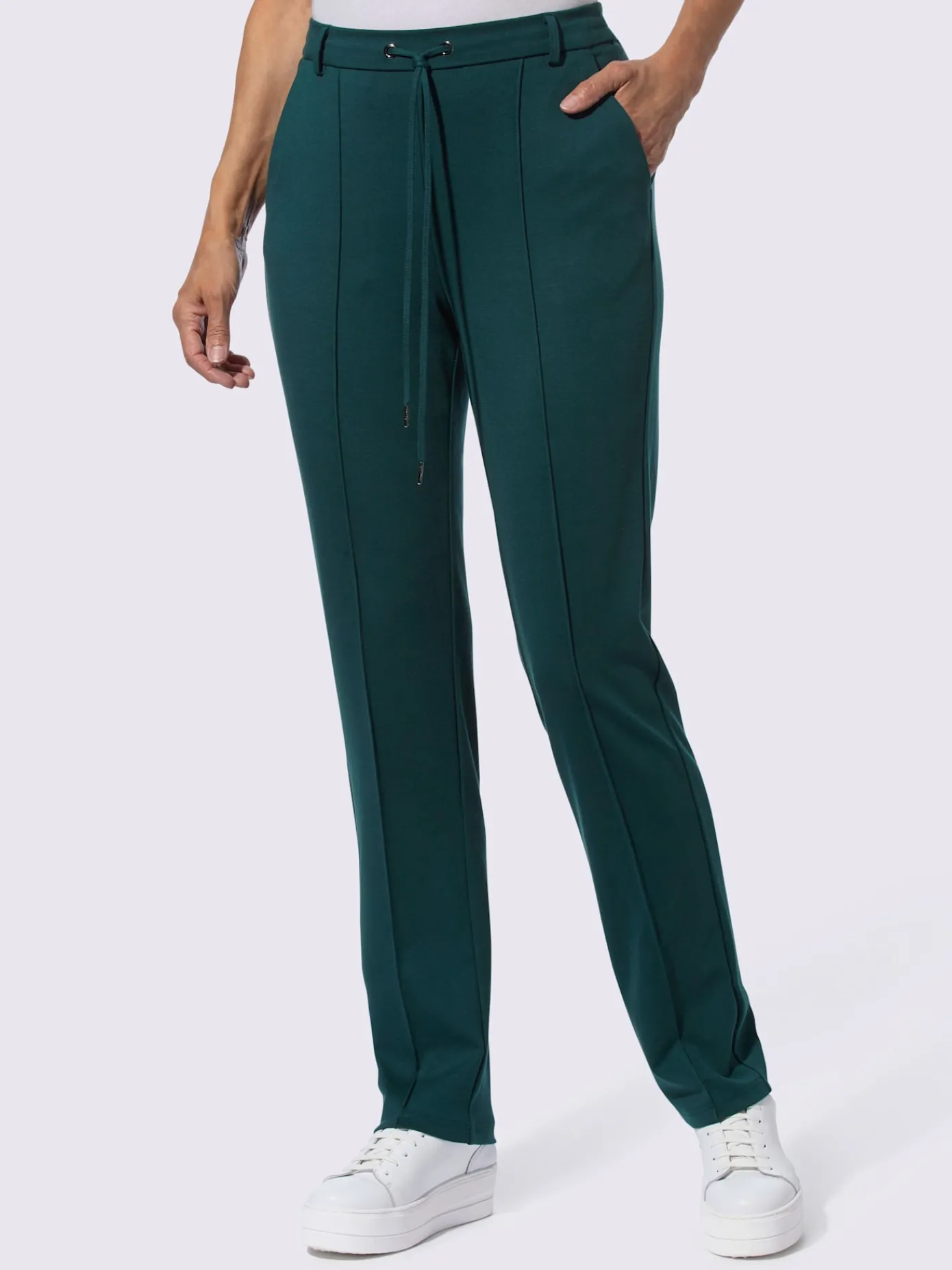 Pantalons<Pantalon en jersey viscose