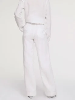 Rick Cardona Pantalons<Pantalon en lin jambes larges