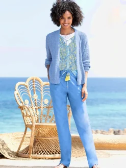 Linea Tesini Pantalons<Pantalon en lin qualité tissée