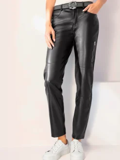 Rick Cardona Pantalons<Pantalon en synthétique glissières tendance