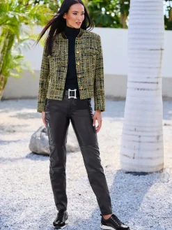 Rick Cardona Pantalons<Pantalon en synthétique glissières tendance