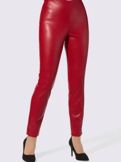 Fair Lady Pantalons<Pantalon en synthétique imitation cuir souple