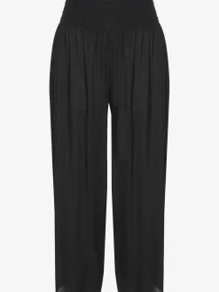 Buffalo Pantalons<Pantalon en tissu léger avec large ceinture