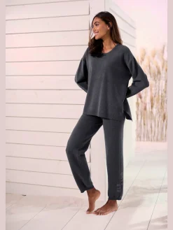 Elbsand Pantalons<Pantalon en tricot doux et extensible