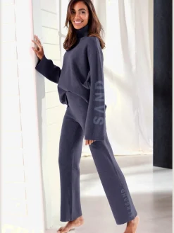 Elbsand Pantalons<Pantalon en tricot doux et extensible