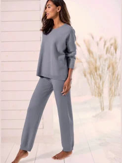 Elbsand Pantalons<Pantalon en tricot doux et extensible