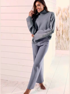 Elbsand Pantalons<Pantalon en tricot doux et extensible