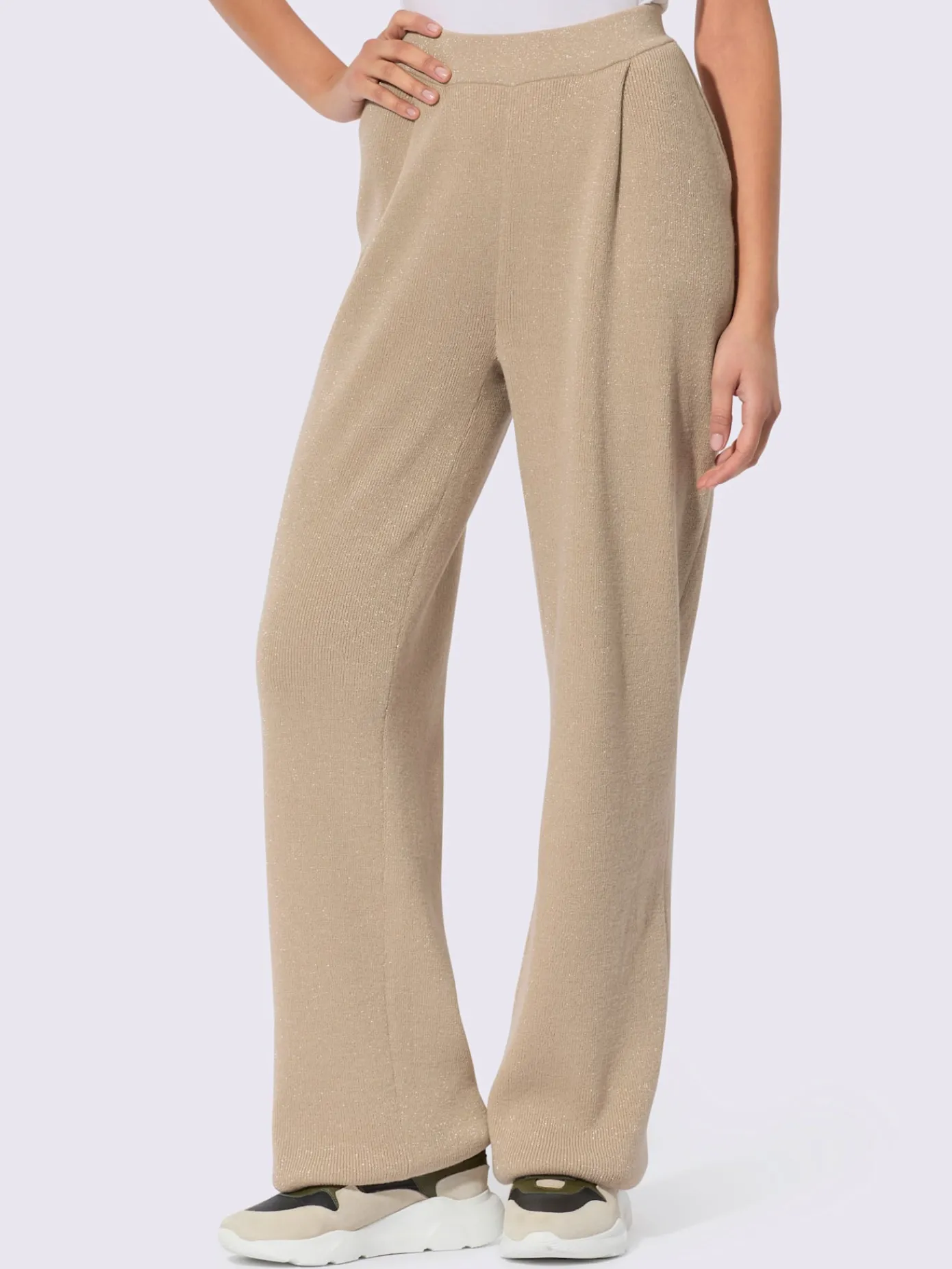 Creation L Pantalons<Pantalon en tricot matière de qualité supérieure avec laine vierge