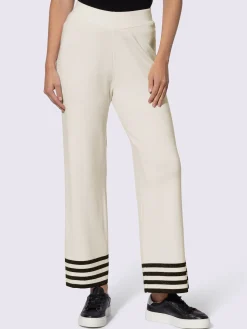 Rick Cardona Pantalons<Pantalon en tricot rayures contrastées