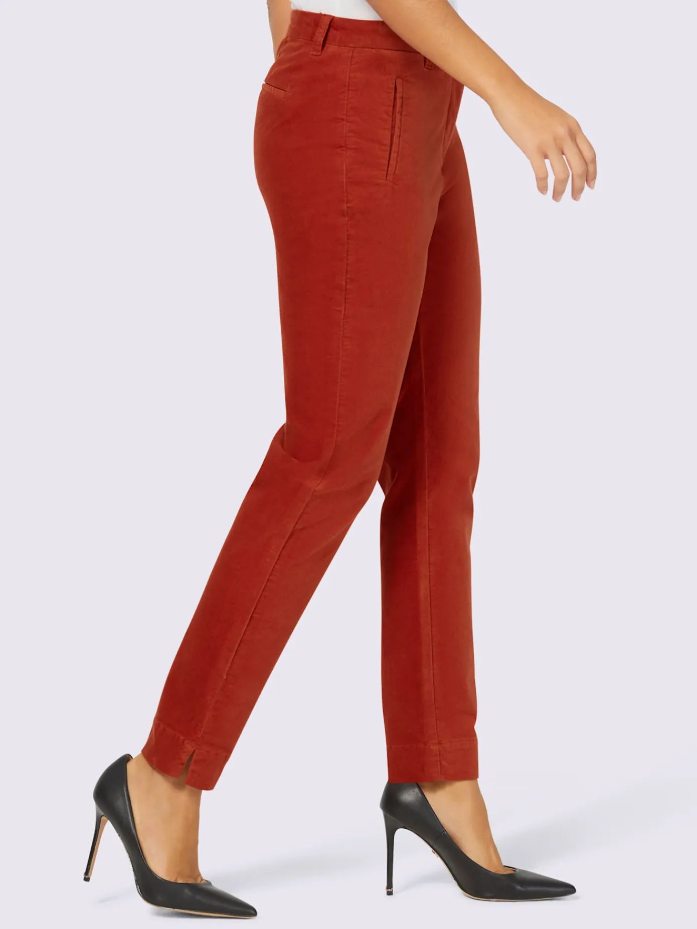 Creation L Pantalons<Pantalon en velours qualité douce