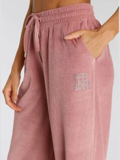 Vivance Tenues De Détente<Pantalon en velours ras avec jambes larges