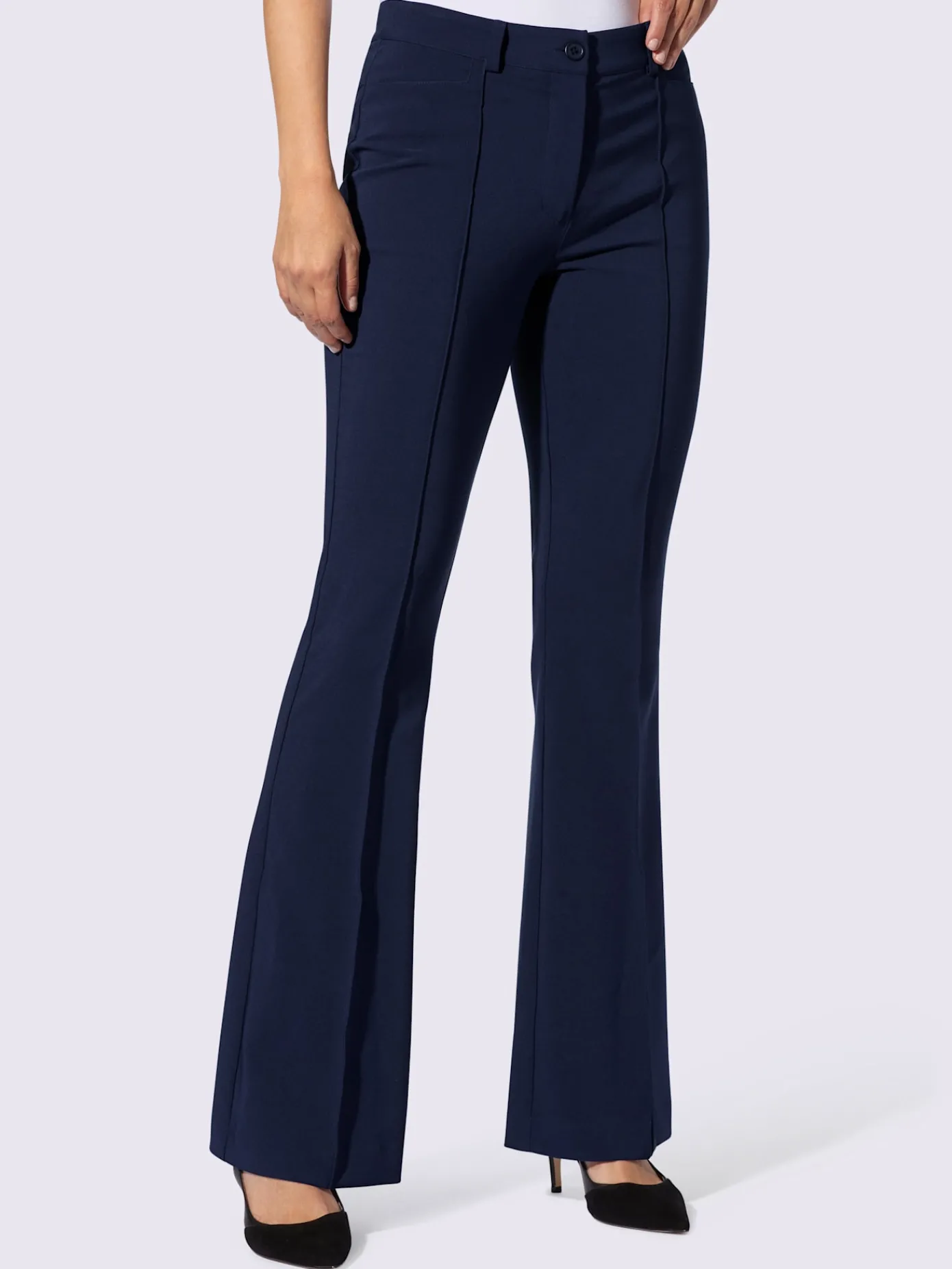 Ashley Brooke Pantalons<Pantalon extensible coupe bootcut tendance