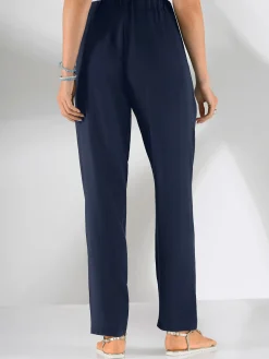 Pantalons<Pantalon femme fluide taille élastique