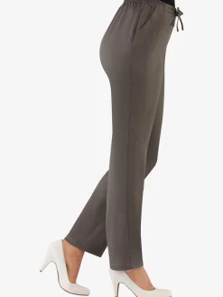Alessa W. Pantalons<Pantalon femme léger imitation lin 2 poches devant
