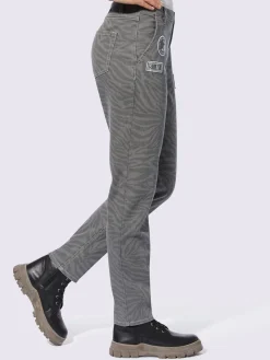 Mandarin Pantalons<Pantalon imprimé animal décoratif