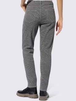 Mandarin Pantalons<Pantalon imprimé animal décoratif