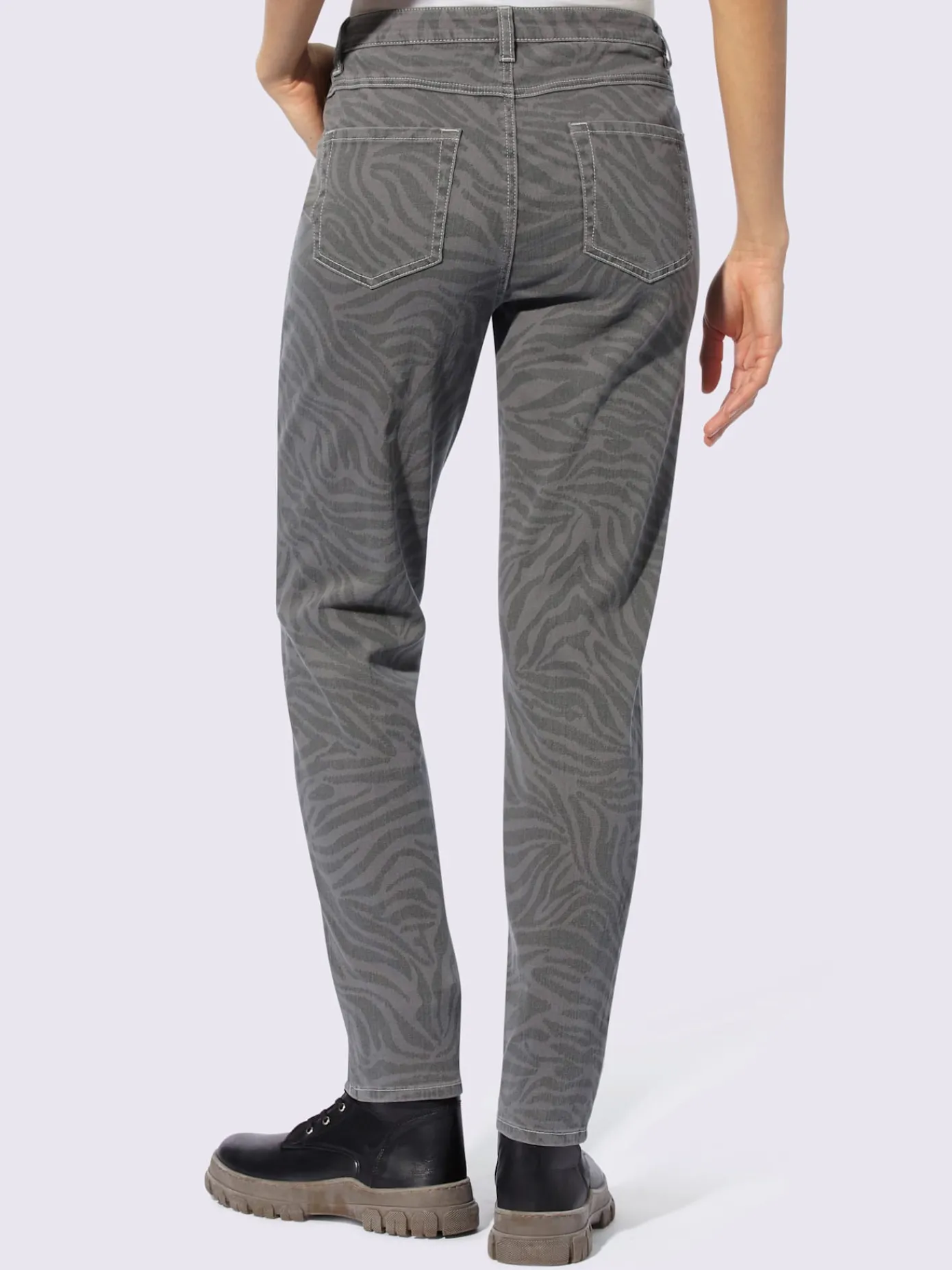 Mandarin Pantalons<Pantalon imprimé animal décoratif