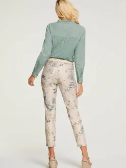 Linea Tesini Pantalons<Pantalon imprimé coupe skinny tendance
