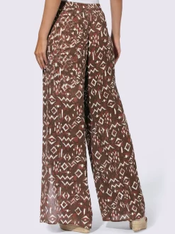 Linea Tesini Pantalons<Pantalon imprimé ethnique mode