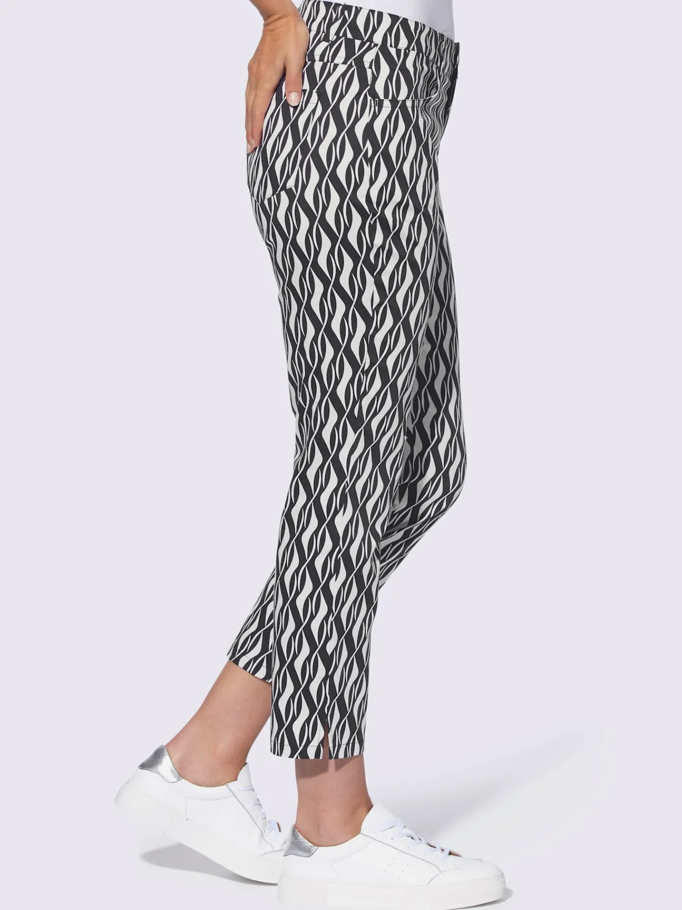 Rick Cardona Pantalons<Pantalon imprimé forme courte tendance