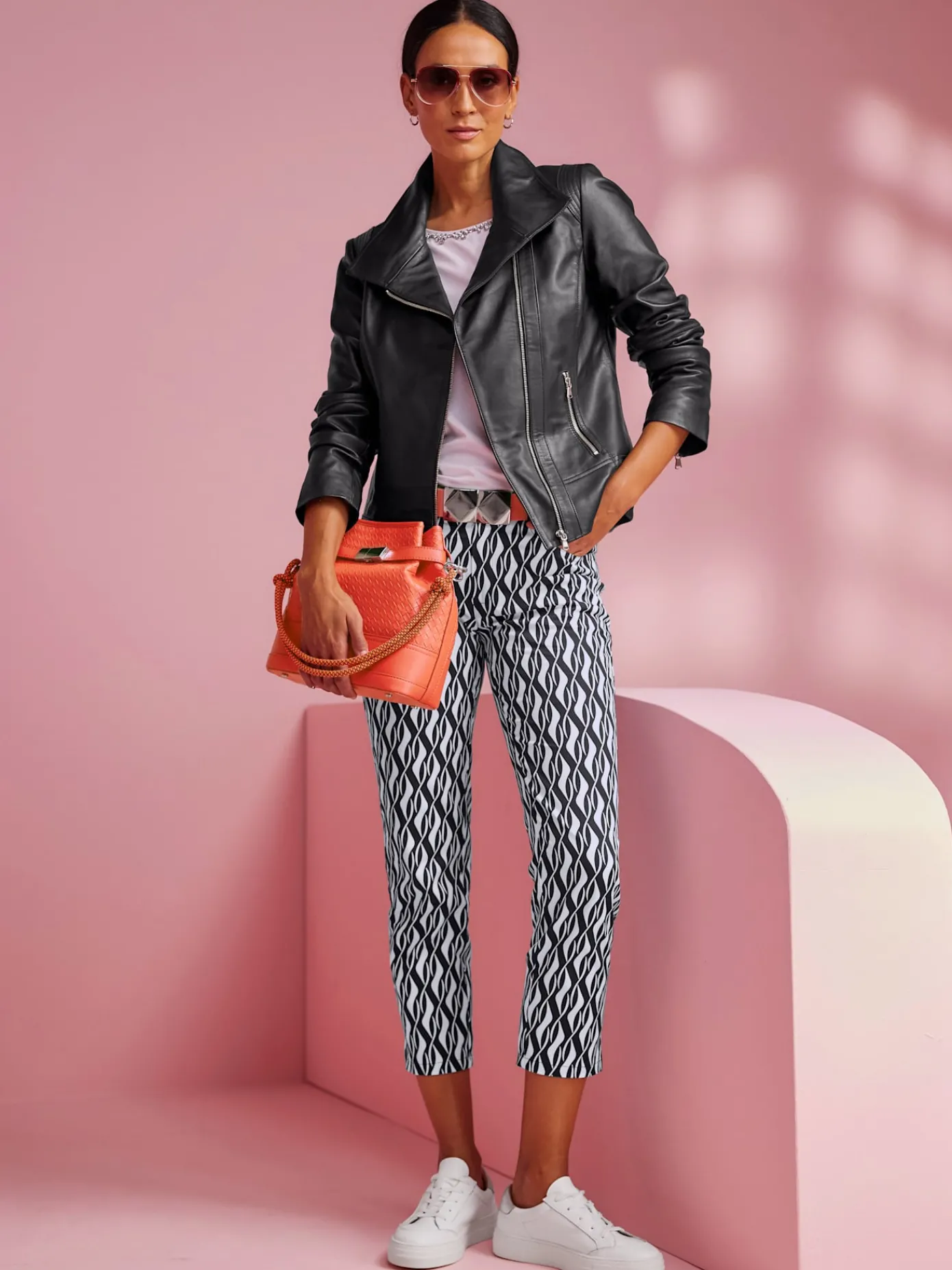 Rick Cardona Pantalons<Pantalon imprimé forme courte tendance