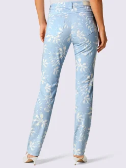 CREATION L PREMIUM Pantalons<Pantalon imprimé mélange coton et lyocell de qualité