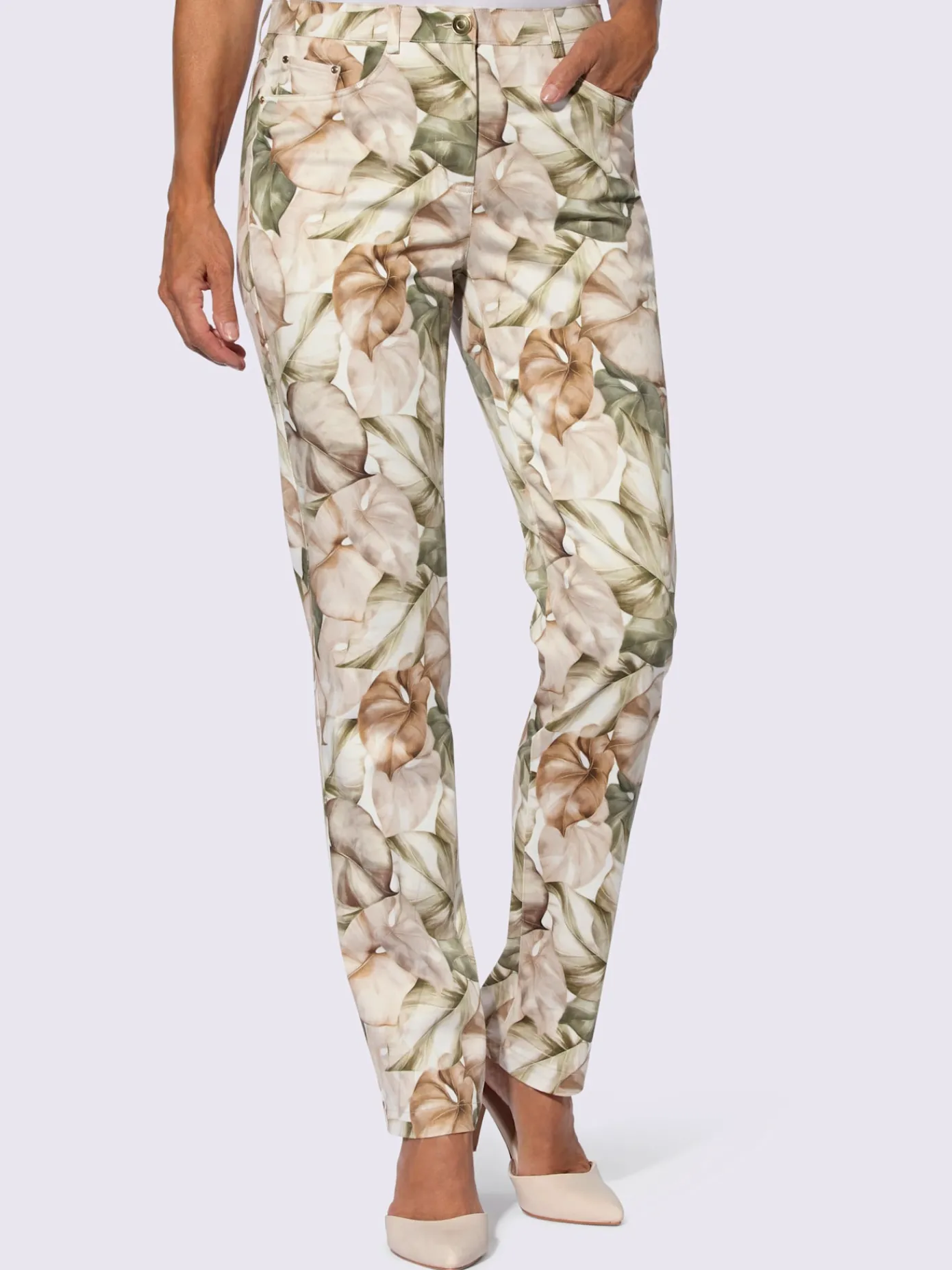 Fair Lady Pantalons<Pantalon imprimé qualité coton