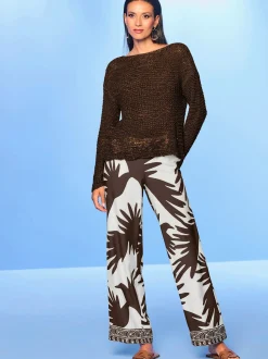 Rick Cardona Pantalons<Pantalon imprimé qualité tissée