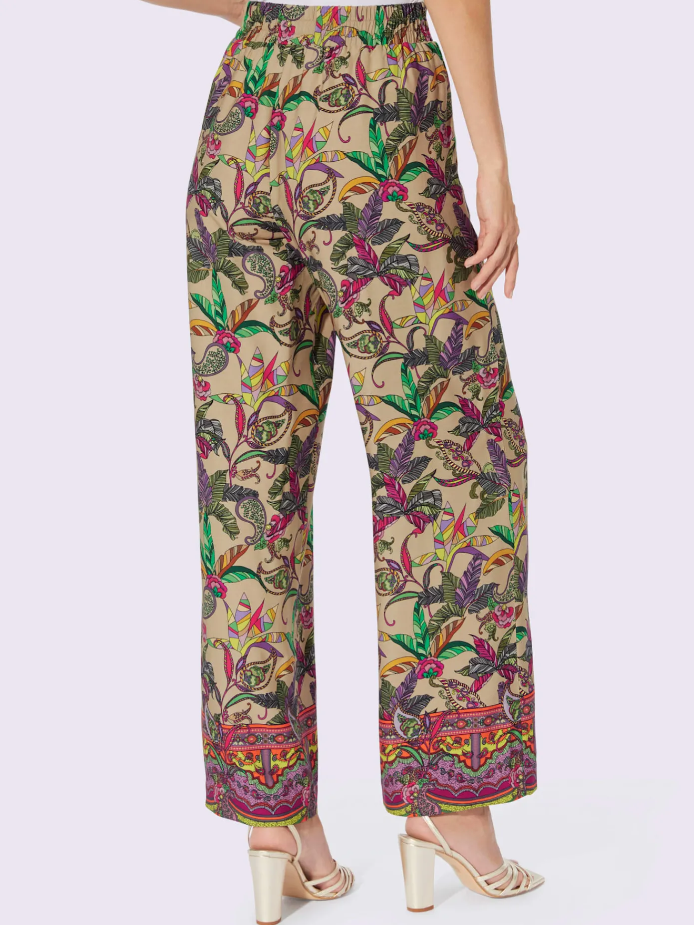 Ashley Brooke Pantalons<Pantalon imprimé qualité tissée