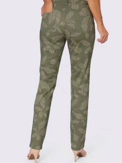 Pantalons<Pantalon imprimé satin coton