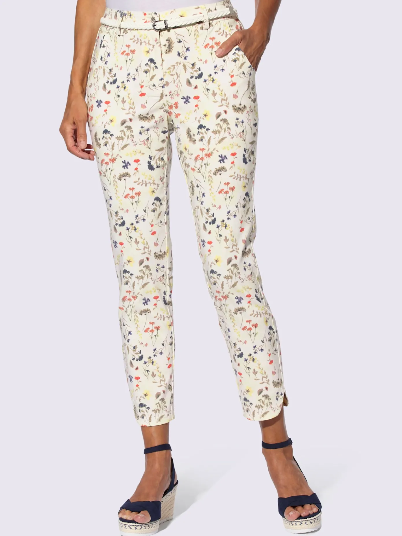 Pantalons<Pantalon imprimé viscose