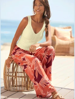 LASCANA Pantalons<Pantalon jambes extra-larges