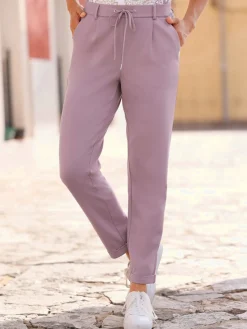 Pantalons<Pantalon jogpant ceinture élastique, coulisse et lien à nouer