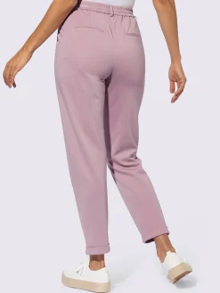 Pantalons<Pantalon jogpant ceinture élastique, coulisse et lien à nouer