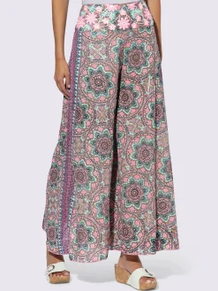 Linea Tesini Pantalons<Pantalon jolie broderie à fleurs