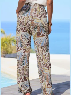 LASCANA Pantalons<Pantalon large ceinture élastique