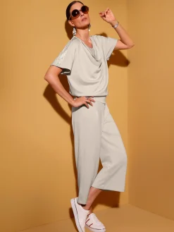 Creation L Pantalons<Pantalon large mélange de modal doux