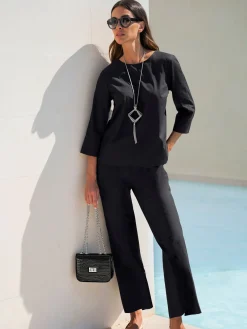 Rick Cardona Pantalons<Pantalon large qualité tissée