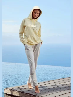 LASCANA Pantalons<Pantalon molletonné confortable, poches fendues pratiques