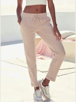 H.I.S Pantalons<Pantalon molletonné pantalon basique avec petit logo brodé