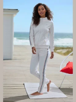 H.I.S Pantalons<Pantalon molletonné pantalon détente avec rayures latérales