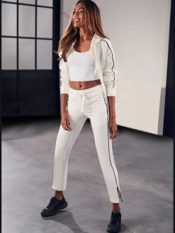 H.I.S Pantalons<Pantalon molletonné pantalon détente confortable avec passepoil