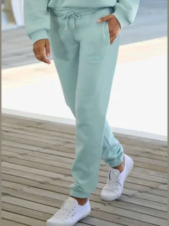 LASCANA Pantalons<Pantalon molletonné pantalon sweat avec logo imprimé