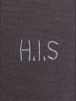 H.I.S Pantalons<Pantalon molletonné pantalon basique avec petit logo brodé