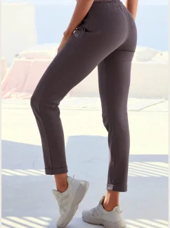 H.I.S Pantalons<Pantalon molletonné pantalon basique avec petit logo brodé