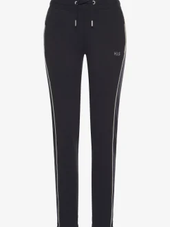 H.I.S Pantalons<Pantalon molletonné pantalon détente confortable avec passepoil