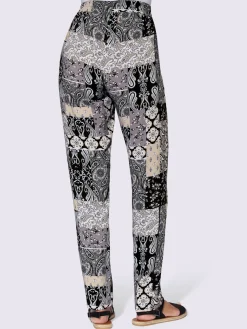 Pantalons<Pantalon motif patchwork